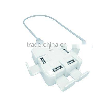 cell phone 4 port USB wall charger