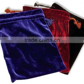 Custom logo velvet drawstring pouch made in China