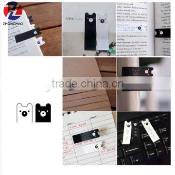 New design funny pig animal white and black memo