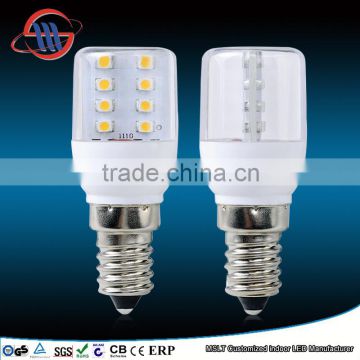 CE ROHS approved T25 E14 refrigerator led lamp 0.8w/1w/1.5w/2w 220-240v SMD2835 fridge LED bulb