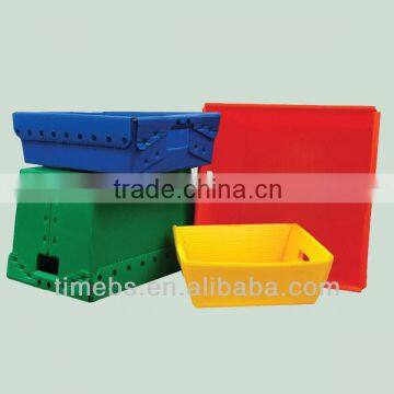 Hot sale folding corrugated plastic tote box