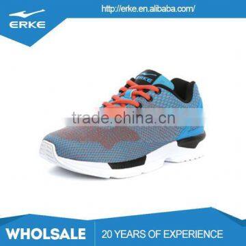 ERKE wholesales drop shipping fashion brand fly kintted breathable mesh mens sports running shoes