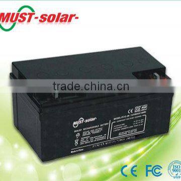 <MUST Solar>12v home ups battery Maintenance free battery