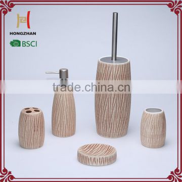 5pcs ceramic bathroom accessory set