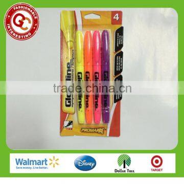 high quality 4 pcs multi colored highlighter pen with best price