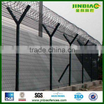 Airport security fence Y-post welded wire mesh fence ( since 1986 )