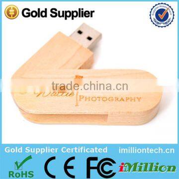 Eco wood twist usb flash drive for promotional 4G 8G factory cheap price