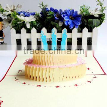 Big Card 25*25cm Cake 3d Handmade Pop up Birthday Creative Card photo-4