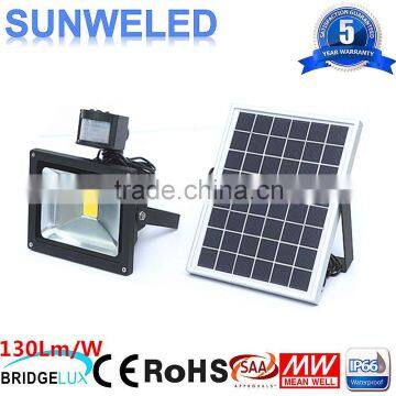 COB Bridgelux Solar LED Floodlight with PIR Granite 10w 20w 30w 50w