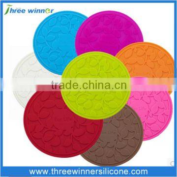 Hot selling silicone cup mat round shape silicone baking mat