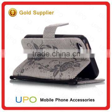 [UPO] For IPhone se Case New Arrival Premium Durable Diamond Leather Flip Phone Case With Wallet Card Slots photo-4