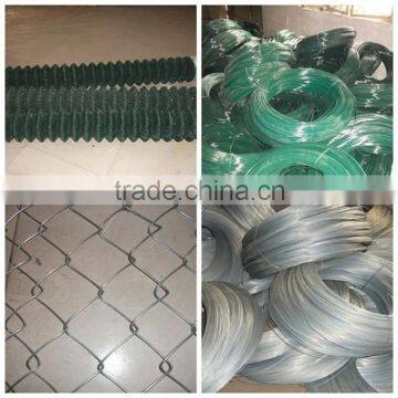 galvanized pvc coated chain link fence