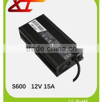 S-600 12V15A LiFePo4/Li-Ion/Lead Acid Battery Charger