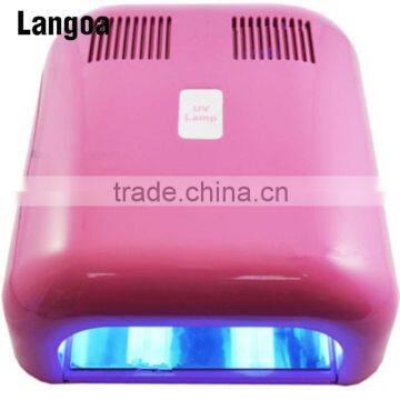 36w uv led nail lamp machine timer fuse + 4 x 9w bulbs