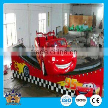 Kiddie speed rides mini flying car track amusement rides