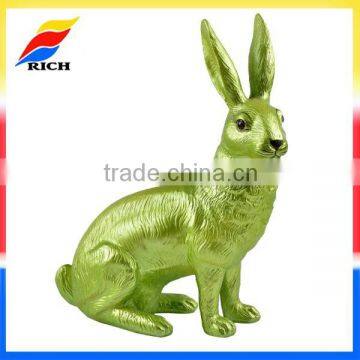 Wholesale decoration easter bunny figurine resin rabbit statues