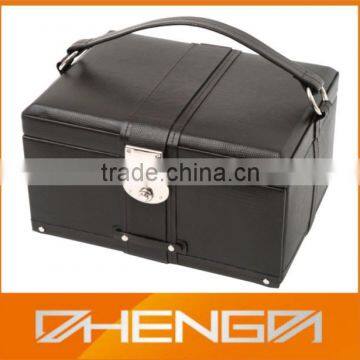 Custom Elegant PU Leather Cosmetic Box with Customized Logo