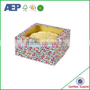 best price fancy paper High quality custom printed cake boxes