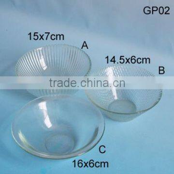 High quality decorative design glass bowl for salad