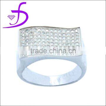 Wholesale gemstone 925 silver ring for man