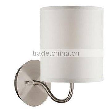 Simple hotel Wall Lamp with Brushed Nickel Finish CE ROHS UL ETL CUL