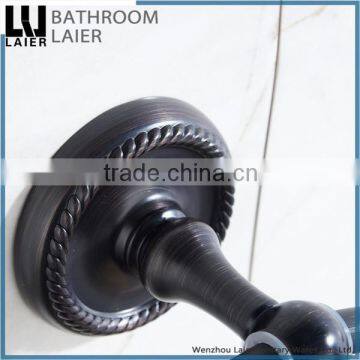 Customized Bathroom Designs Zinc Alloy ORB Finishing Bathroom Accessories Wall Mounted Towel Ring photo-3