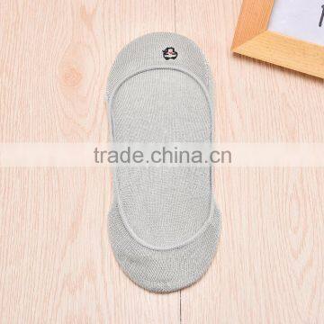 Socks Wholesale Bamboo Shallow Mouth Pure Color Embroidered Cat Socks Women Young Girls Tube Socks photo-3