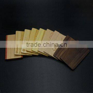 2014 new card wooden usb flash drive usb 2.0