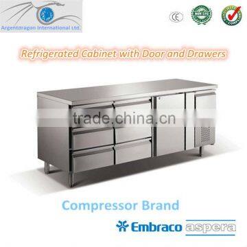 Drawer Type Refrigerated Counter for Restaurant Kitchen