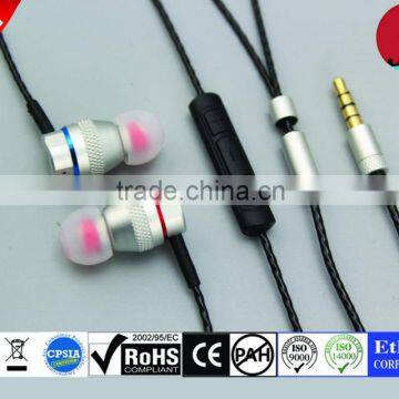 Fashionable Universal Metal Earphone/Headphone/Earbuds With Mic