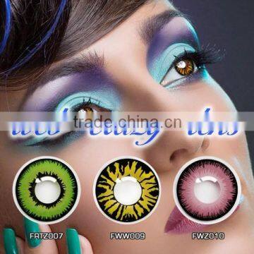 Cheap cosmetic colored contacts hollywood cosplay eyewear contact eye lense