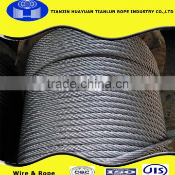 6*19S+FC 10mm UNGAL STEEL WIRE ROPE FOR MINING WINCH