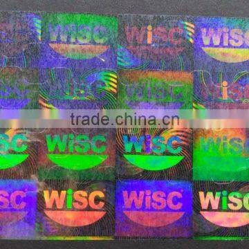 anti-fake transparent hologram for id card