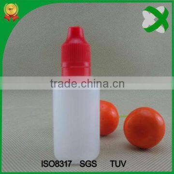 1oz e juice palstic bottle with long thin tip and red cap