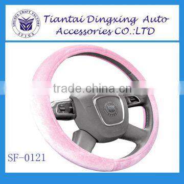 Girl Steering Wheel Cover With Pink Color For Winter