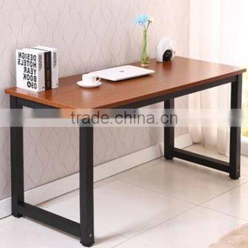 simple KD furniture cheap steel legs and particle board top desk