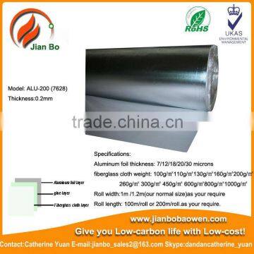 Aluminum foil coated 450g fiberglass insulation