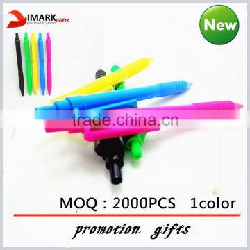 Hot selling MOQ 2000 PCS MIX COLORED STUDENTS STATIONARY PLASTIC BALLPEN