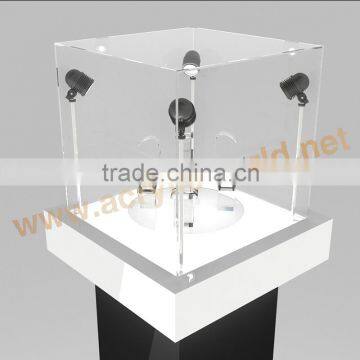 Watch Display Stand/Wholesale Vertical white Acrylic Watch Display