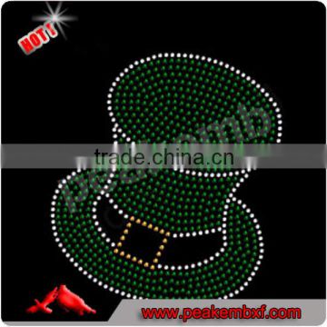 Rhinestone Applique Irish Hat Motif for Dance Academy Uniforms