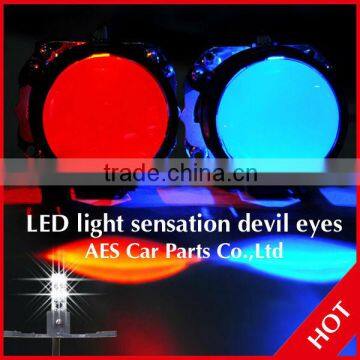 2013 Good Sale LED demon eyes headlights, LED red devil eye for car bixenon projector