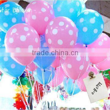 Colorful spot dot air balloon,latex balloon, inflatable floating print balloon decoration