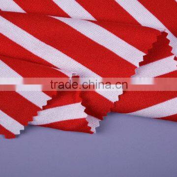 High Quality Vortex Spinning Nylon Viscose Spandex Stripe Ponte Roma Fabric Knit Fabric photo-2