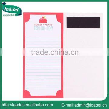 Promotion customized fridge magnet notepad
