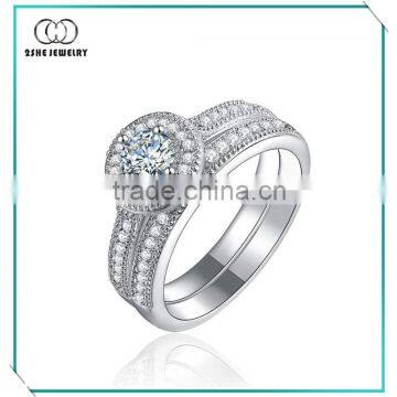 High quality one halo rings jewelry for womens