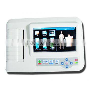 6-Channel Color Touch Screen ECG Machine/ Electrocardiograph/six Channel ECG Machine photo-2