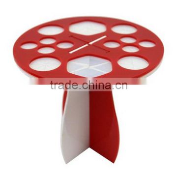 Red/white/black Acrylic Holder for Makeup Brush Tools Portable Makeup Brush Stand photo-6