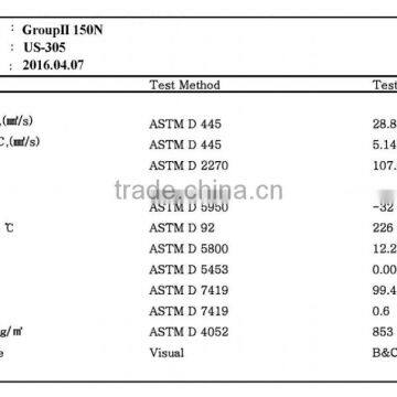 BRAND S OIL 150N BASE OIL made in Korea