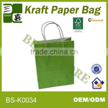 2014 hotselling ,fashionable and beautiful kraft shopping bag