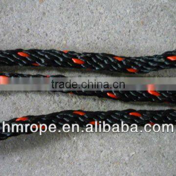 pp multifilament rope with black color